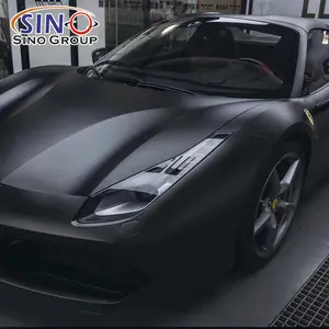 SV-01PR Super Gloss Crystal Piano Black Car Vinyl Wraps Heat-repair PET 1.52*18M Long Durability Auto Cover Sticker