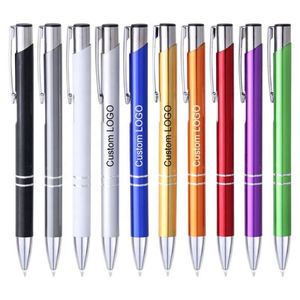 Stylo bille promotionnel en métal de qualité avec logo personnalisé pour activités de bureau et cadeaux d'affaires - Product Image 1