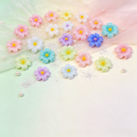Breloques 3D en résine pour ongles, motif fleur de prunier, couleur bonbon, mini décorations florales mignonnes pour faux ongles, manucure DIY