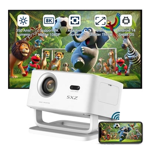 Auto Focus Keystone FHD 1080P 4K Smart 350ANSI Android 14 LED Movie TV WiFi 6 Home Theater 5G Short Throw Big Screen Projector - Product Image 1