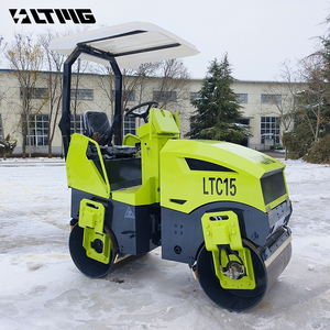 Xách tay 1 tấn 1.5 tấn 2 tấn đi xe trên TANDEM nhỏ <span class=keywords><strong>compactor</strong></span> hai bánh xe rung trống đường lăn - Product Image 4