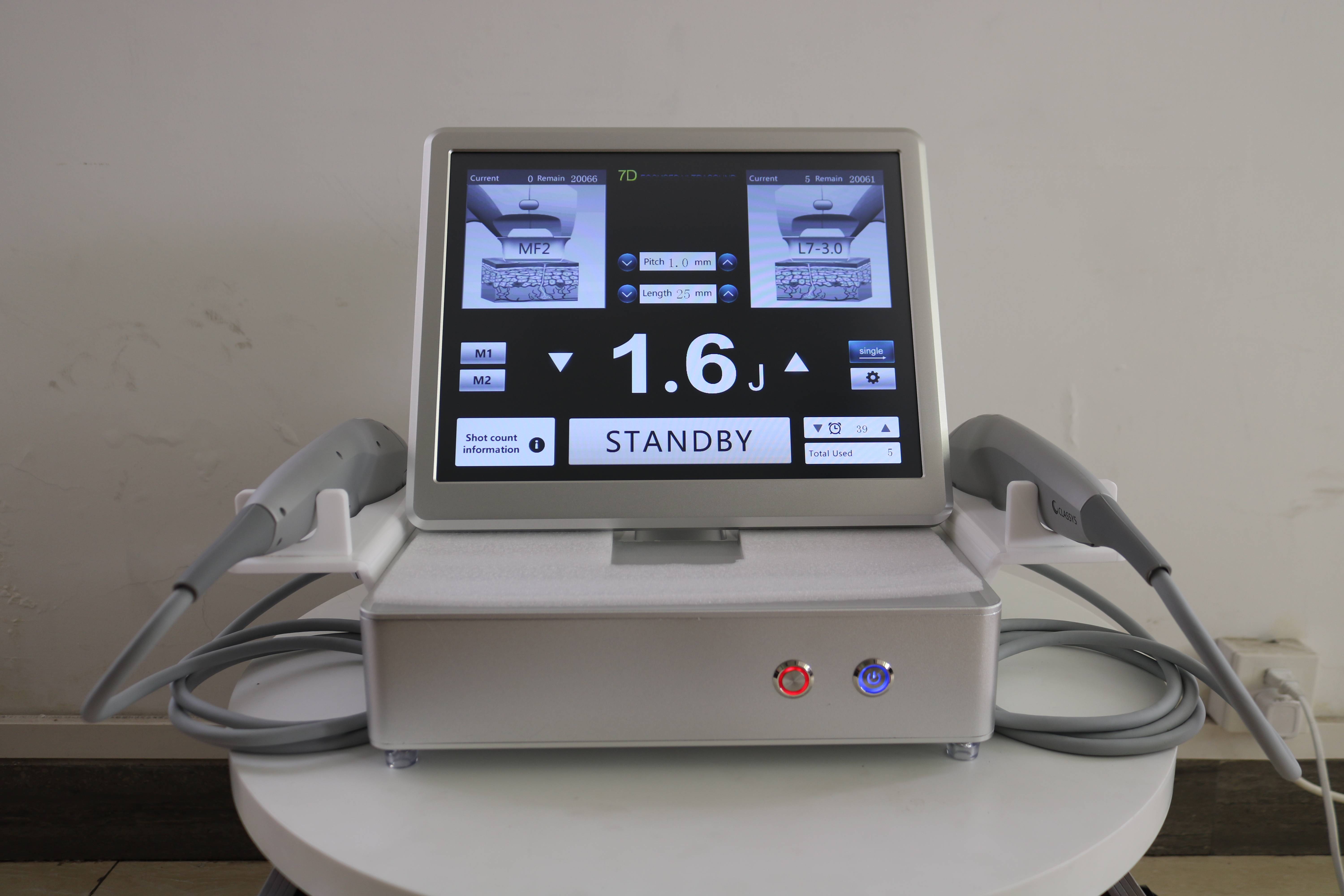 2022 Hifu 7d 9d Smas Vaginal Tighten Facial Ice Mini Cartridge Facelift Ultrasonic Weight Loss Slimming Machine