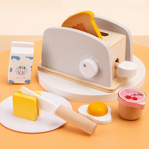 Juguete <span class=keywords><strong>de</strong></span> Madera para Niños, Juego <span class=keywords><strong>de</strong></span> Cocina con Tostadora <span class=keywords><strong>de</strong></span> Juguete, Interacción Padres-Hijos, Máquina para Hacer <span class=keywords><strong>Pan</strong></span> - Product Image 1