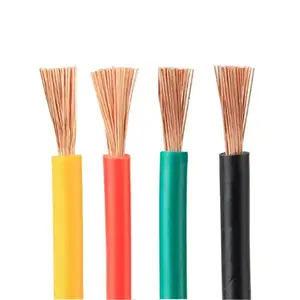 Conductor de cobre aislado PVC BV/RV Cable de cableado eléctrico doméstico estándar CCC de PVC de un solo núcleo de cobre