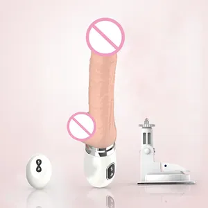 Handsfree Vrouwelijke Masturbator Met Sterke Zuignap Realistische Dildo Met Afstandsbediening Kleine Seksmachine Voor Vrouw