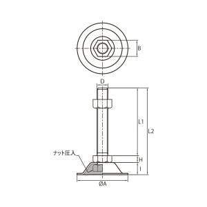 สลักเกลียวปรับระดับ HARMONIE เกรดมาตรฐาน พร้อมแรงดึง 500 กก. ขนาด M12 M16 M20 - Product Image 3