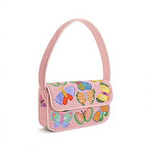 Nuevo Bolso de Mano Bordado a Mano de Diseño, Forma Rectangular, Patrón Abstracto Colorido, Artesanía Textil, Tela de Algodón Artística - Product Image 3