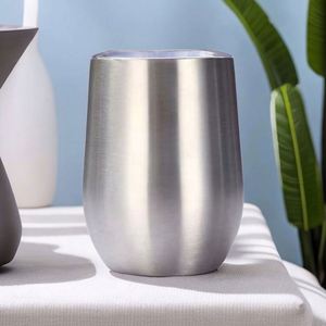 Thermos à double paroi en acier inoxydable de 12 oz, isolé sous vide, en forme d'œuf, pour café, mini tasse à café en forme d'œuf pour l'extérieur avec couvercle - Product Image 4