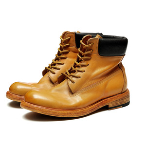 Botas de Tobillo de Cuero Genuino Nuevas 2025 para Hombre, Lavables, Hechas a Mano con Tecnología Goodyear, Estilo Retro, para Trabajo, con Cordones - Product Image 6
