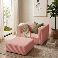 Canapé simple inclinable carré peu encombrant avec rangement, design ergonomique doux pour la peau, idéal pour les petites pièces