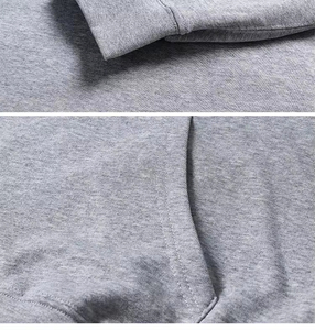 Fabricants de sweats à capuche OEM, sweat à capuche zippé 100% coton, couleur unie, coupe classique, impression de logo, haute qualité, sweat à capuche pour homme - Product Image 3
