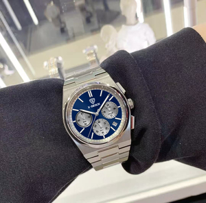 X-GEQCK <span class=keywords><strong>Orologio</strong></span> al Quarzo di Lusso da Uomo Impermeabile Luminoso <span class=keywords><strong>Cronografo</strong></span> in Acciaio Inossidabile - Product Image 1