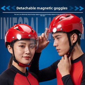 도매 CE 인증 PC EPS 마그네틱 렌즈 210g 스피드 스케이팅 헬멧 전문 아이스 스케이팅 헬멧 - Product Image 3