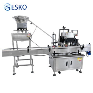 ESKO-máquina automática de sellado de botellas, taponadora de botellas, tapa de sellado, para tarros de vidrio y plástico