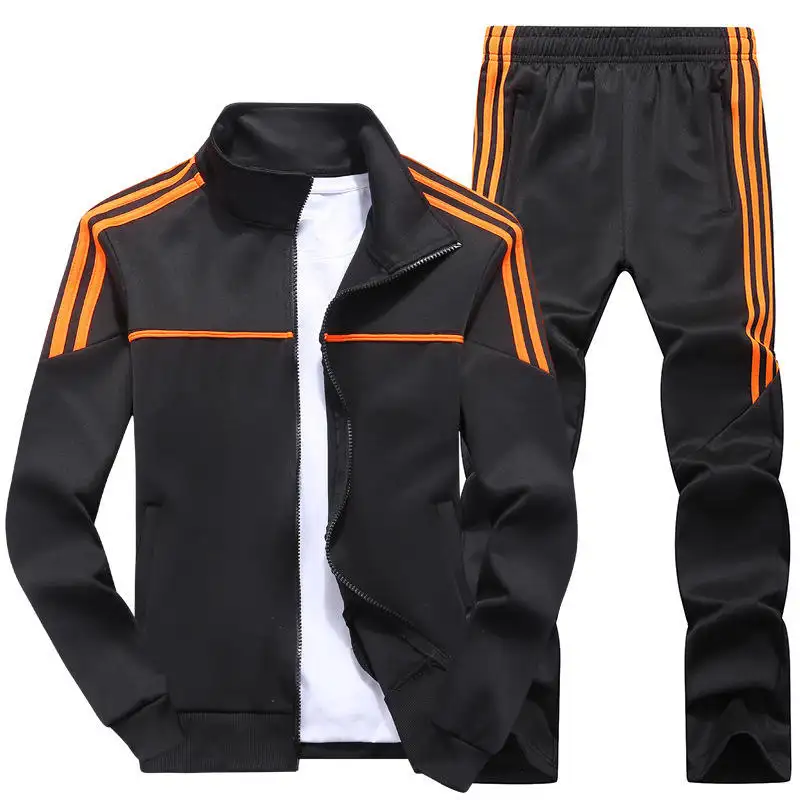 Hersteller neues Design Herren-Sets Sportbekleidung zweiteiliges Set Sportanzug Jacke Hosen Jogginganzug Herren Trainingsanzüge