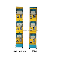 Distributeur automatique de capsules de jouets colorées 45-47mm, à monnayeur, 2 jeux, personnalisable en anglais, Lefu Lefu-084 pour centre commercial