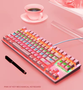 Punk Mechanical Keyboard 87 <b>Keys</b> Game Competition Office Notebook Professional Keyboard - Product Image 4