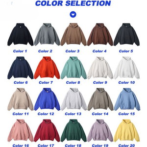 Sweats à Capuche pour Homme Sweatshirts Pullover Unisexe Oversize Logo Personnalisé Vierge Poids Lourd Homme Coton Personnalisé - Product Image 2