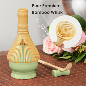 7-Piece Traditional Japanese-Style Ceramic Matcha <b>Tea</b> <b>Set</b> Engraved Bowl <b>Tea</b> Brush Polypropylene Whisk for <b>Tea</b> - Product Image 5