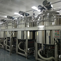 Olla Emulsionadora al Vacío con Pantalla Táctil PLC para la Fabricación de Ungüentos y Cremas Médicas