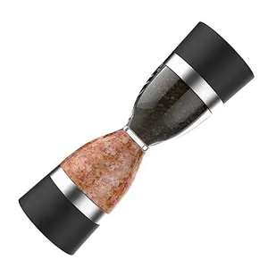 2in1 Hourglass Shape Pepper Grinders Dual-head Sea Salt Pepper Powder Mills, best Spice Shaker Seasoning Muller