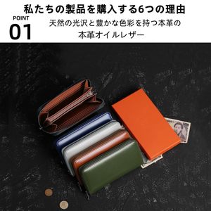 Portefeuille long en cuir véritable avec fermeture éclair, couleur unie, usage quotidien, noir - Product Image 2