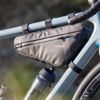 Vente flash : sac de selle triangulaire pour vélo, rangement pour téléphone sous le tube avant, sac de cadre de vélo