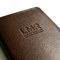 Carnet en cuir personnalisé avec logo en relief, couverture rigide imperméable en PU, avec bande élastique, pour les affaires