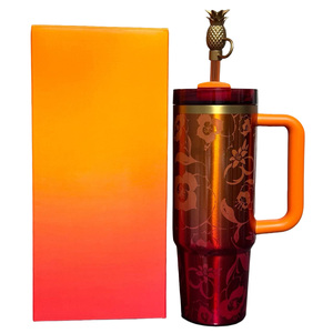 Nuevo Vaso Térmico de Acero Inoxidable de 40oz Edición Colaborativa Personalizada Singer G, Taza Portátil con Asa y Aislamiento Láser - Product Image 1