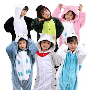 Fabrication enfants Pijamas Anime garçons filles vêtements de nuit pour animaux Onesie femmes hommes combinaison famille noël Cosplay Costume