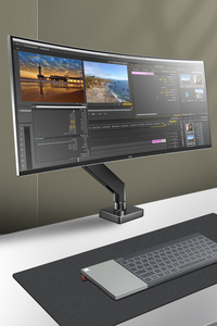 Hillport 17-43 inch CE Màn hình máy tính cánh tay kim loại có thể điều chỉnh bàn gắn khung có khớp nối cánh tay đứng cho màn hình - Product Image 2