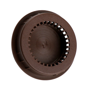 <b>Abs</b> Plastic Round Vent Cover 50mm For Shoe Cabinet Exhaust Hole Brown - Product Image 1
