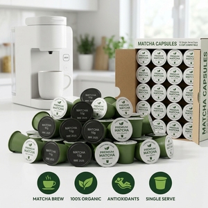 แคปซูลกาแฟมัทฉะปรับแต่งได้ 2 กรัม ถึง 8 กรัม สำหรับเครื่องชงหลายระบบ มีให้เลือกหลายรสชาติ บรรจุภัณฑ์แบบกล่องสั่งทำได้ ราคาโรงงาน - Product Image 1