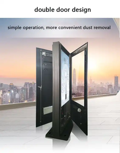 2024 đầy đủ sexy video kỹ thuật số biển hiển thị hai mặt ngoài trời ánh sáng mặt trời-có thể đọc được màn hình <span class=keywords><strong>LCD</strong></span> màn hình tầng cài đặt - Product Image 2