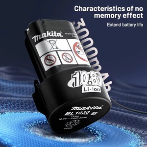 Batería <span class=keywords><strong>Makita</strong></span> de 10,8 V, 3000 mAh BL1030, batería de litio recargable segura y duradera para todas las herramientas eléctricas inalámbricas de la serie <span class=keywords><strong>Makita</strong></span> de 10,8 V - Product Image 2