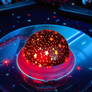 Hiện Đại UFO Đĩa Bay Bầu Trời Đêm Ngủ Chiếu Abs Sao Thạc Sĩ LED Sao Chiếu Globe Hình Dạng Ánh Sáng - Product Image 6