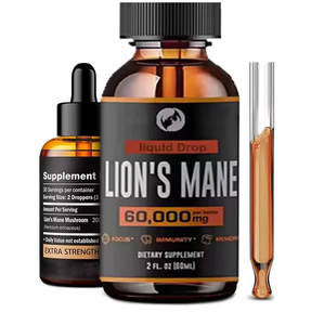 Supplément Ausreson Extrait de champignon de crinière de lion Gouttes liquides Système immunitaire <span class=keywords><strong>Boost</strong></span> de cerveau Lions Crinière Goutte de champignon - Product Image 2