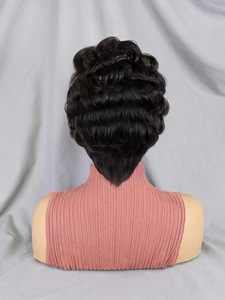<span class=keywords><strong>Jennifer</strong></span> – Perruque de cheveux naturels Remy, coupe Pixie courte, 13x4, pour l'été - Product Image 6
