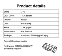 Chip Toner TL-C2318H C2318 Kompatibel untuk Pantum BM1800 BM1800W BP1800 BP1800W 1.6K Chip Printer Handal Reset Grosir