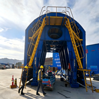 Chariot de revêtement de tunnel autoportant de haute précision avec système antidérapant pour la construction de tunnels ferroviaires, norme d'exportation