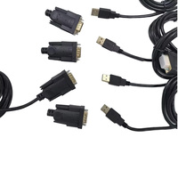 Cable de alambre USB2.0 a RS232 Montaje de cable Cable personalizado de conexión utilizado para impresora de computadora Serial 1M 1,5 m 3M 5M Sistema de interfaz