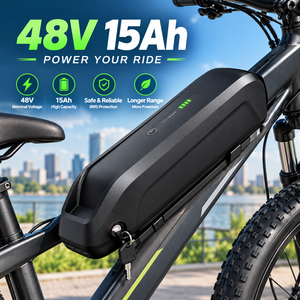 Batterie lithium 48V 15Ah pour tube diagonal, avec BMS 30A et chargeur 2A, compatible avec moteurs de vélo électrique 500W/750W/1000W/1500W/2000W, stock UE - Product Image 1