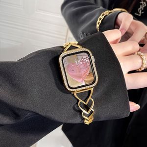 Bracelet en acier inoxydable pour <span class=keywords><strong>bracelets</strong></span> de montre Apple 38mm 41mm 44mm 45mm, bracelet en métal habillé pour femmes pour <span class=keywords><strong>IWatch</strong></span> Series 9 8 7 - Product Image 5