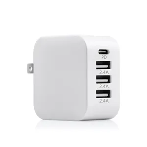 18W 4 port USB wall charger 5V 8A USB phone charger for Phones MP3/MP4, Cameras, Speakers