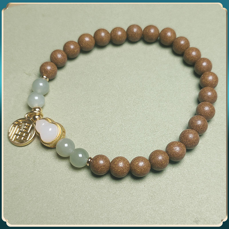 Five elements of earth jade gourd bracelet "w910]