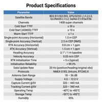 X21 High Precision RTK Antenna With Centimeter Accuracy and Heading Output for Precision Agriculture Robot