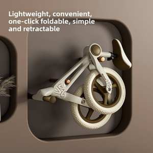 Vélo d'équilibre pour enfants de 3 à 6 ans, vélos à deux roues pliables pour enfants, poussettes pour bébés, vélos pliables pour la marche - Product Image 2