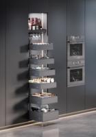 Accessoires de rangement de cuisine sur mesure, tiroir coulissant à 2 niveaux, tiroir à épices étanche et antirouille