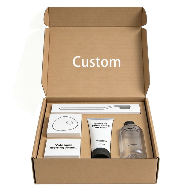 Custom Your Logo Hot Sale Kraft Corrugated Packaging Clothing Caja Mailer Box With Paper Insert