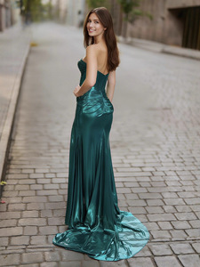 LY-PD0197 Nàng Tiên Cá Buổi Tối ăn mặc strapless off-vai Corset Top sexy bên gowns <span class=keywords><strong>prom</strong></span> Dresses dành cho phụ nữ - Product Image 2